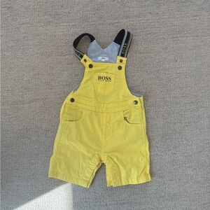 Hugo Boss Kids Bright Yellow Overalls